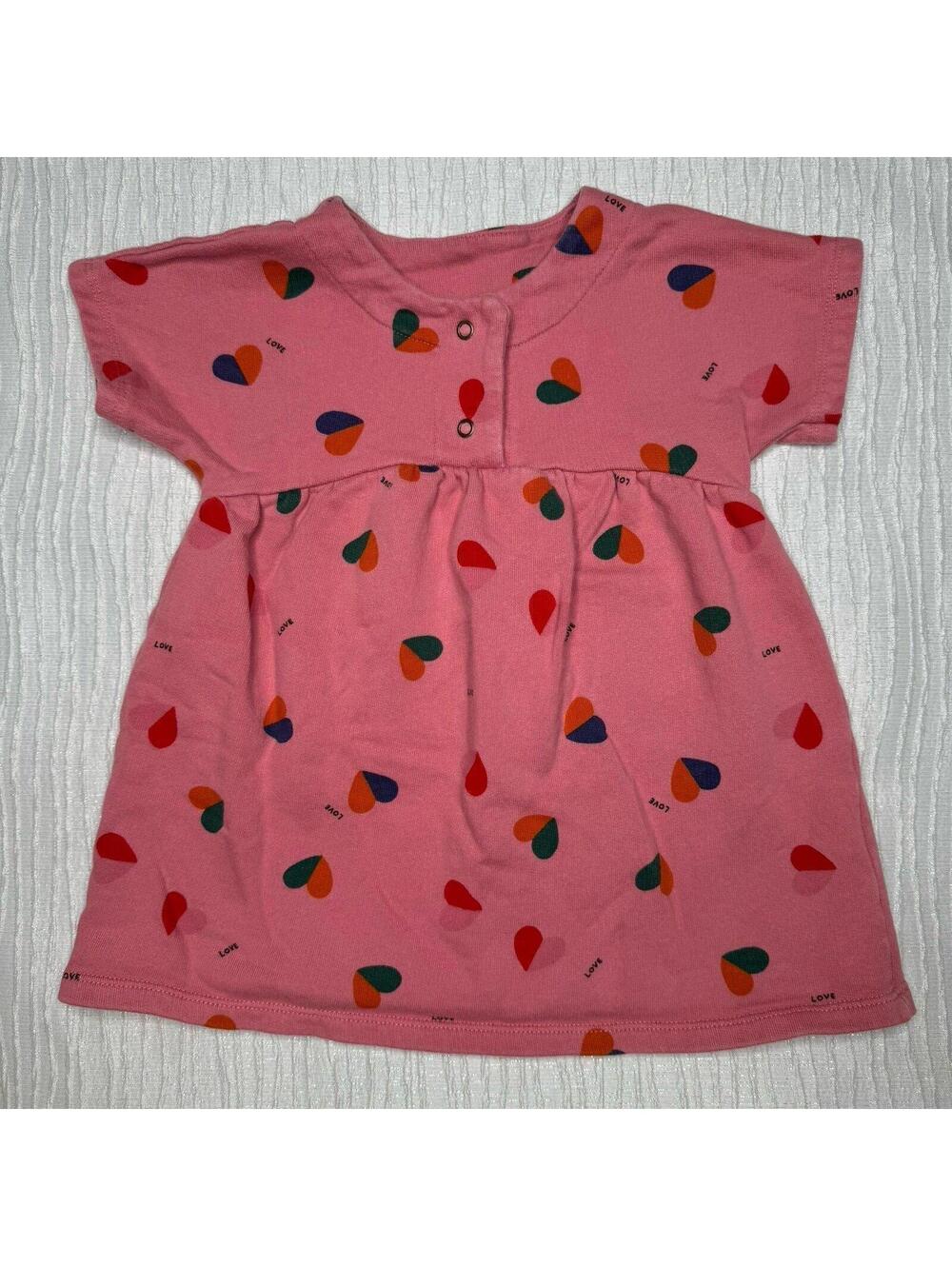 Zara hearts pink sweater dress